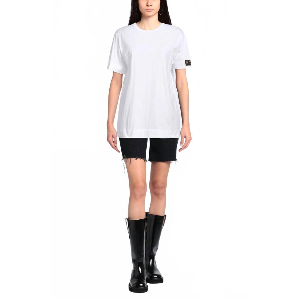 NEW N°21 short sleeve crewneck tee in white